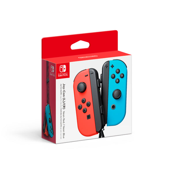 JOY CON CONTROLLER 2 PACK NEON RED/BLUE SWITCH