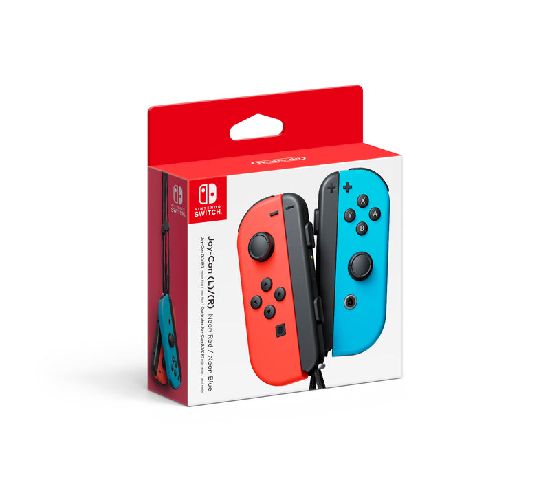 JOY CON CONTROLLER 2 PACK NEON RED/BLUE SWITCH