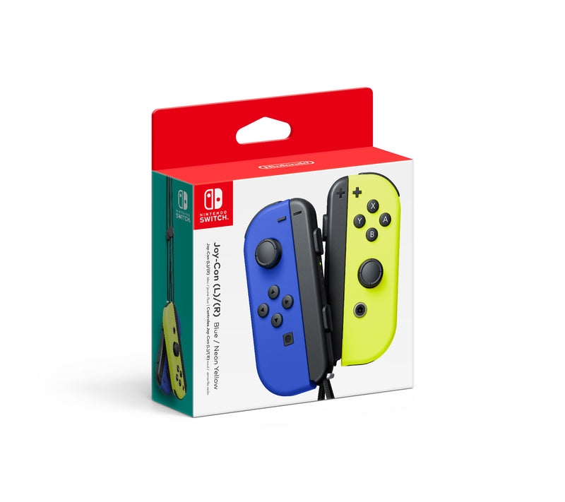 JOY CON CONTROLLER 2 PACK BLUE/NEON YELLOW SWITCH