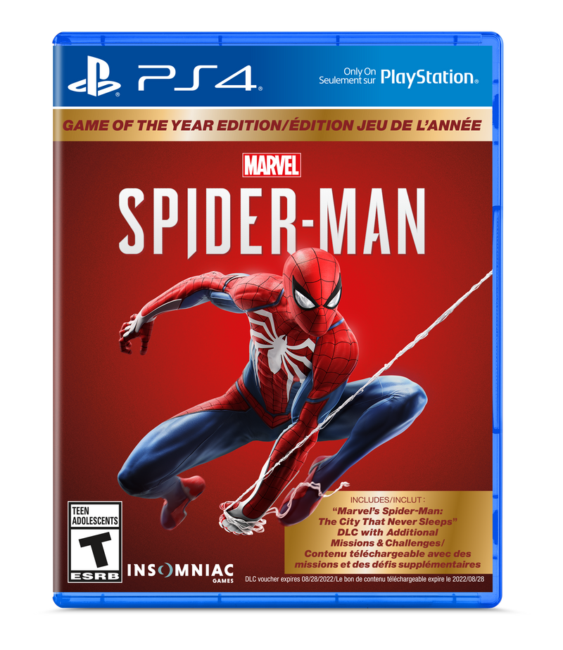 SPIDERMAN GOTY EDITION PS4